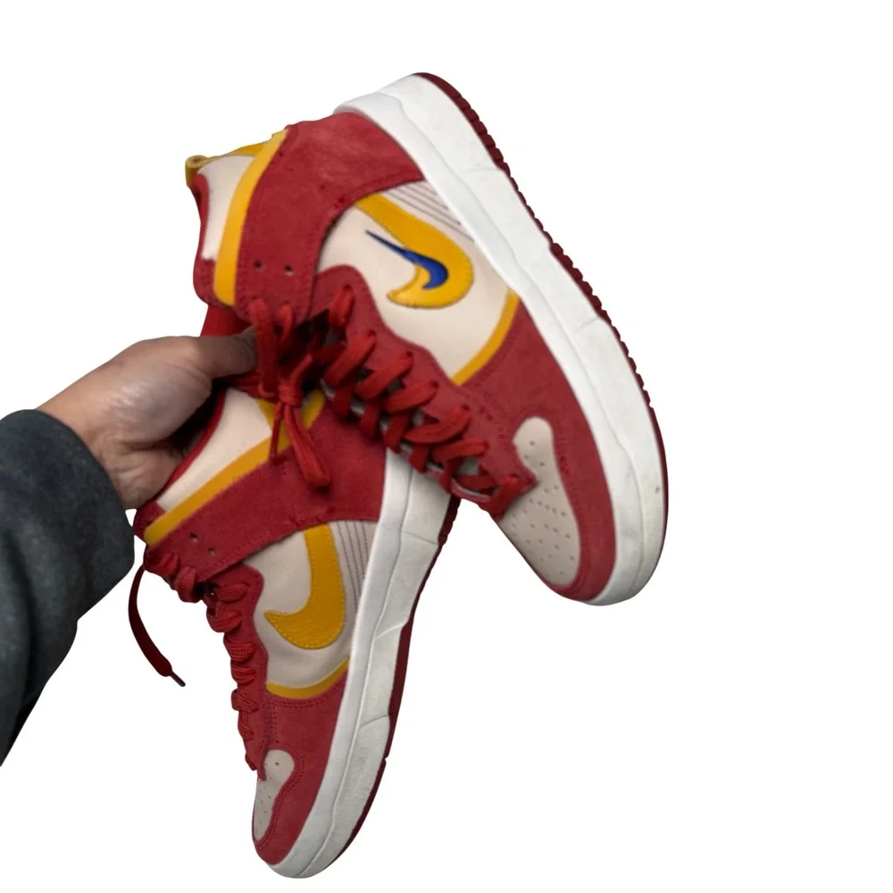 Nike‎ Dunk High Up Cinnabar Red Sail Yellow Womens Size 8 DH3718-600 Mens 6.5